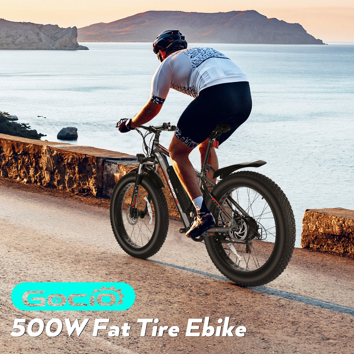 Gocio 26" 4.0 Fat Tire Electric Bike for Adults, 500W Motor, 48V 13ah Battery - Product image 14