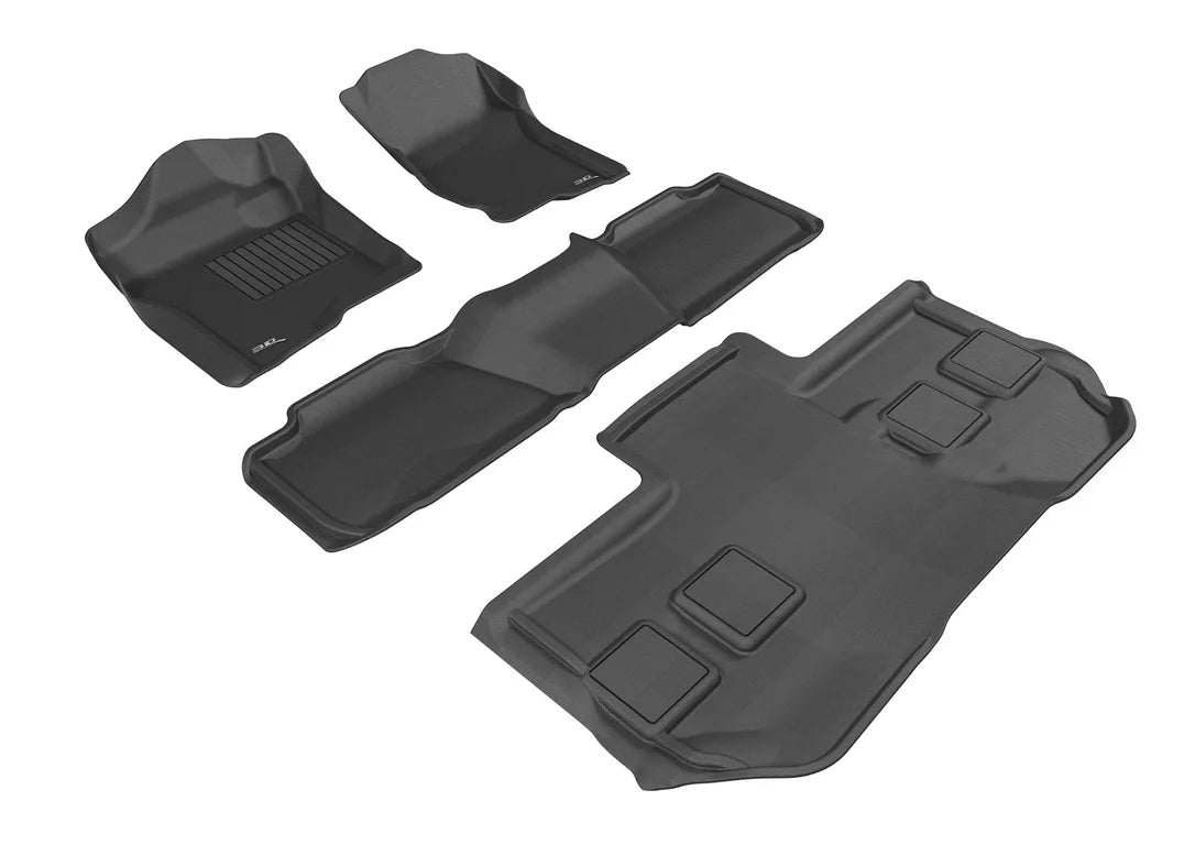 3D MAXpider L1GM02801509 - 11-14 GMC Yukon Xl With Bucket 2Nd Row Kagu Black R1 R2 R3